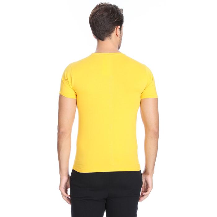Basic Erkek Sarı Günlük Stil Tişört 060020021KSR1 102942