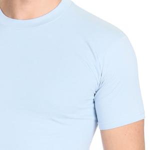 Basic Erkek Mavi Günlük Stil Tişört 060020021MV6