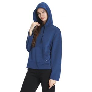 Kadın Mavi Kapüşönlü Sweatshirt 711015-PTR