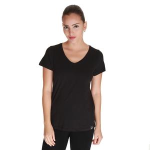 Spo-Flakestop Kadın Siyah Günlük Stil Tişört 610003-00B-SP