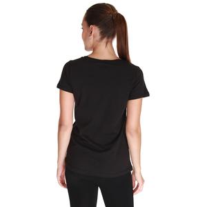 Spo-Flakestop Kadın Siyah Günlük Stil Tişört 610003-00B-SP