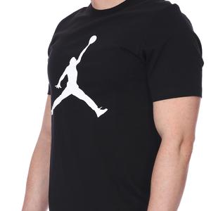 M Jordan NBA Jumpman Ss Crew Erkek Siyah Basketbol Tişört CJ0921-011