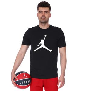 M Jordan NBA Jumpman Ss Crew Erkek Siyah Basketbol Tişört CJ0921-011