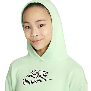 G Nsw Crop Hoodie Fill Çocuk Yeşil Günlük Stil Sweatshirt DC9763-390
