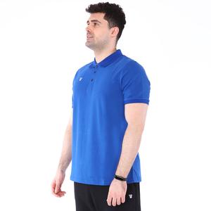 Erkek Mavi Polo Yaka Günlük Stil Tişört TKU100107-SAX
