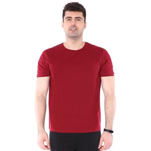 Spt Basic Erkek Bordo Günlük Stil Tişört 710200-0BR-SP