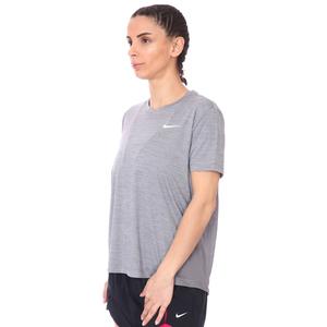 Miler Top Kadın Gri Koşu Tişört AJ8121-056
