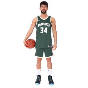 NBA Milwaukee Bucks Erkek Yeşil Basketbol Şort AJ5623-323