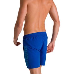 Fundamentals Logo Boxer Erkek Mavi Yüzücü Mayosu 1B344720