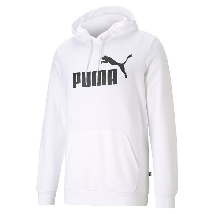 Ess Big Logo Hoodie Tr Puma White Erkek Beyaz Günlük Stil Sweatshirt 58668802 1218051