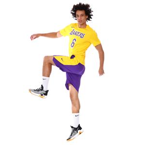 Los Angeles Lakers NBA Practice 18 Erkek Mor Basketbol Şortu AJ5077-504