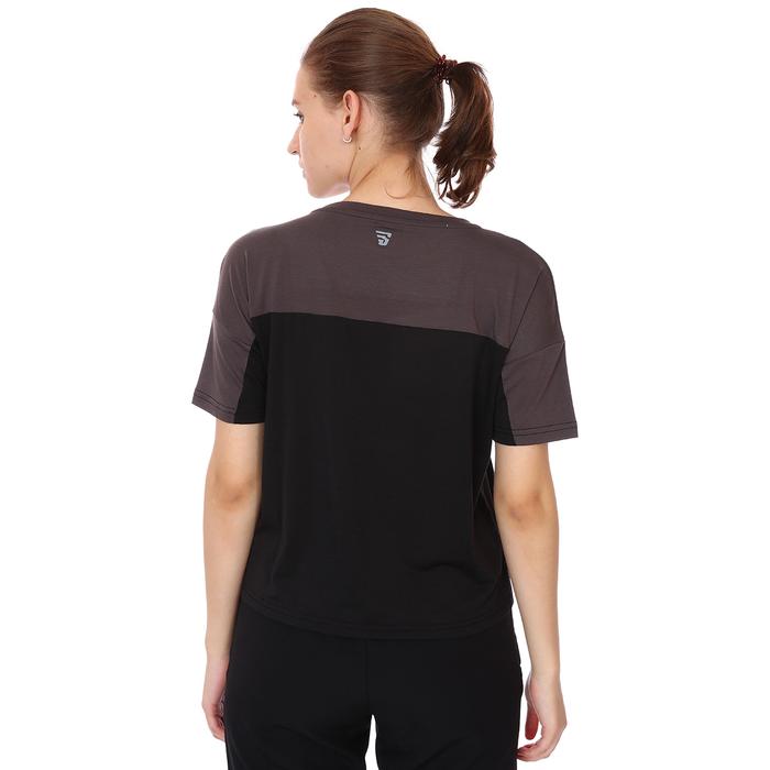 Renk Bloklu Kadın Siyah Günlük Stil Tişört 21KKTL18D01-SYH 1315739