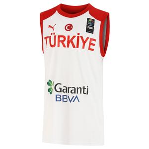 Türkiye Jr Game Jersey Çocuk Beyaz Basketbol Forması 60555601