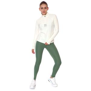 Half Zip Midlayer Kadın Beyaz Koşu Sweatshirt 21KKTP22D01-BYZ