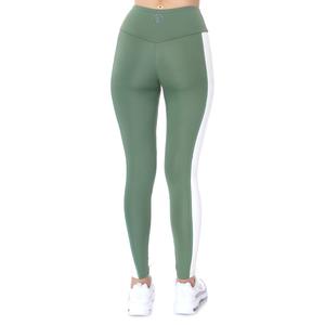 Color Block Legging Kadın Yeşil Koşu Tayt 21KKTP11C01-YSL