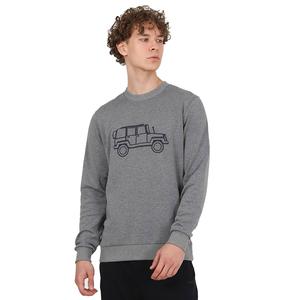 Cool Erkek Gri Günlük Stil Sweatshirt JFSTCOOL33-SAFARI
