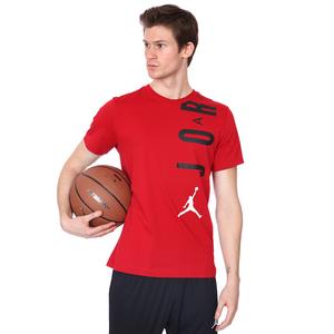 Jordan Air NBA Stretch Ss Crew Erkek Kırmızı Basketbol Tişört CZ8402-687