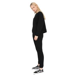 Sports&Loungewear Kadın Siyah Günlük Stil Eşofman Takımı WJFJG01-PUFFY-SYH