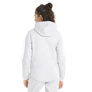 Evostripe Full-Zip Hoodie Kadın Gri Günlük Stil Sweatshirt 84707304