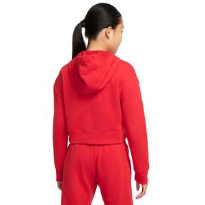G Nsw Air Ft Crop Hoodie Çocuk Kırmızı Günlük Stil Sweatshirt DM8372-657