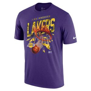 Los Angeles Lakers NBA Erkek Mor Basketbol Tişört DA5830-547