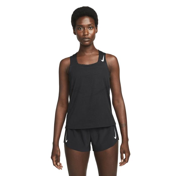 Nike W Nk Dfadv Aroswft Singlet Kadın Siyah Koşu Atlet DM7551-010