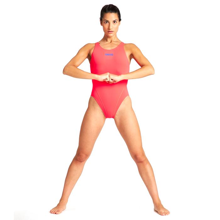 Arena W Solid Swim Tech High Kadın Çok Renkli Yüzücü Mayosu 2A241405_2