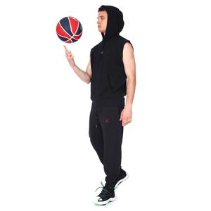 M Jordan Df Sprt Flc NBA Erkek Siyah Basketbol Kolsuz Tişört DM2821-010