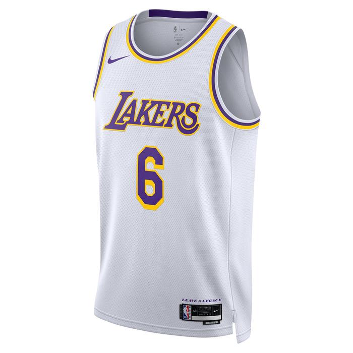 Nike Los Angeles Lakers NBA Erkek Beyaz Basketbol Forması DN2081-100 Sportive