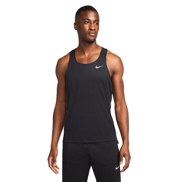 Nike Dri-Fit Fast Singlet Erkek Siyah Koşu Atlet DQ4732-010